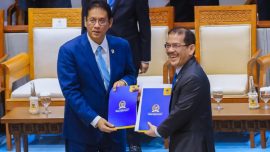 Asep Wahyuwijaya saat menyampaikan pandangan Fraksi NasDem mengenai perubahan arus setoran dividen BUMN dan dampaknya terhadap ruang fiskal dalam Rapat Paripurna DPR RI.
