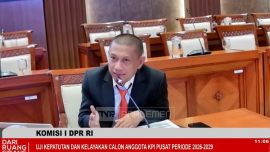 Sembilan anggota KPI Pusat periode 2026–2029 yang ditetapkan Komisi I DPR RI usai fit and proper test.