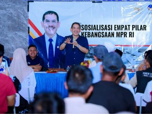 Asep Wahyuwijaya saat Sosialisasi Empat Pilar MPR RI di Cigudeg Bogor